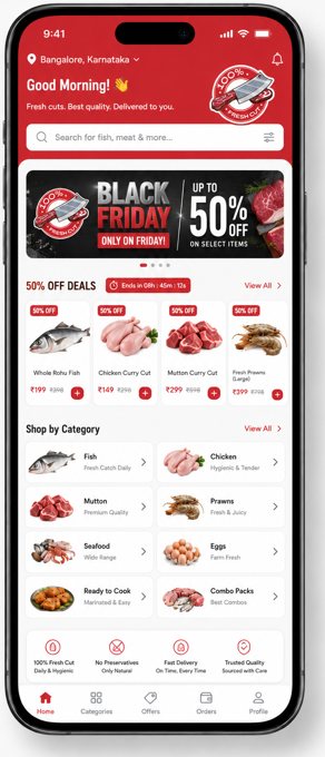 FreshCut app screen 1